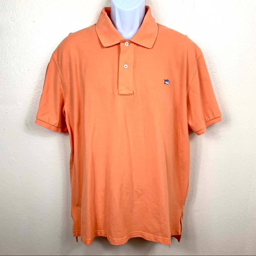 Southern Tide Men’s Pullover shirt Orange Sz XL